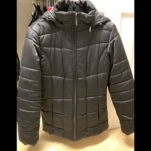 Black puffer jacket
